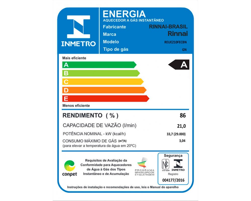 Aquecedor a Gás E21 FEC