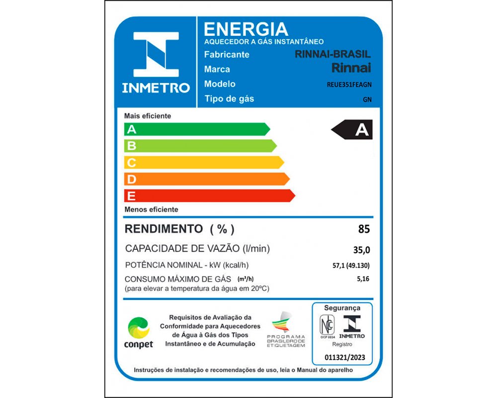 Aquecedor a Gás E35 FEA